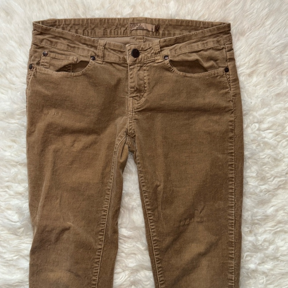 Prana Low-Rise Corduroy Skinny Stretch Pants, Size 2 - Picture 3 of 16